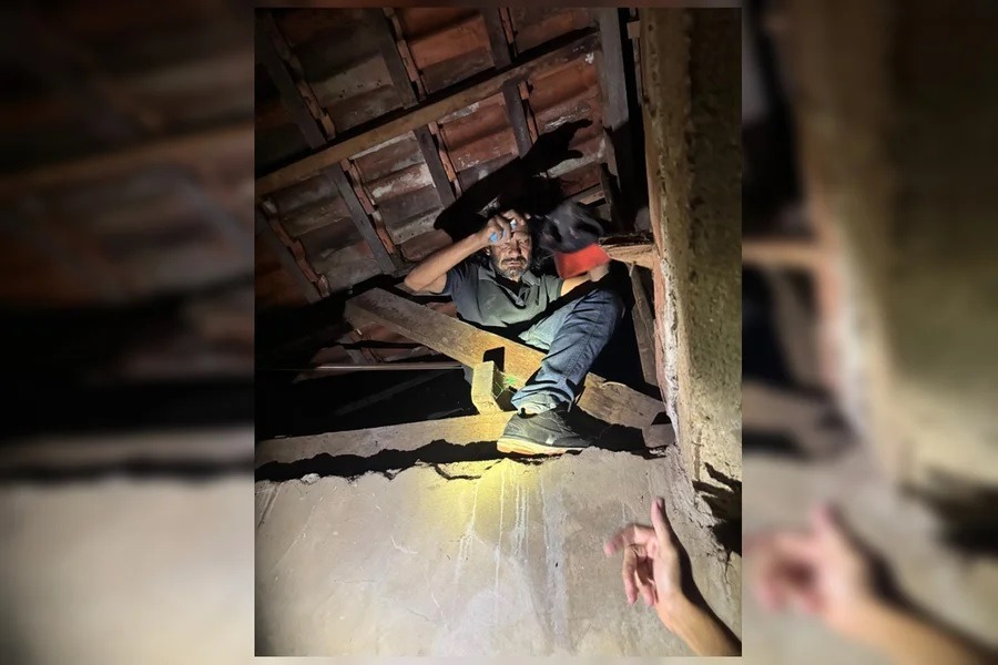 Estuprador de menina de 11 anos é achado escondido em telhado