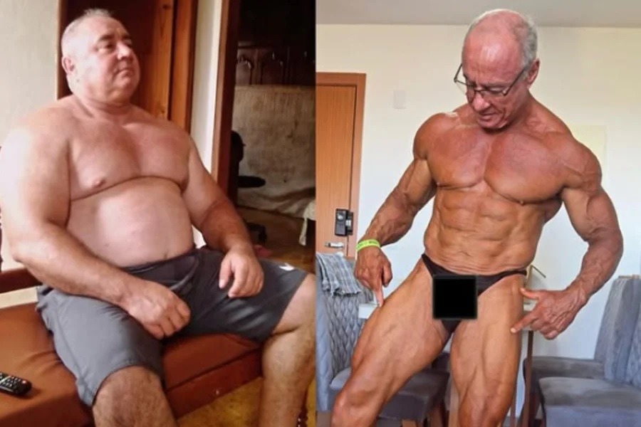Vovô Bodybuilder: dos 165 kg ao pódio fitness