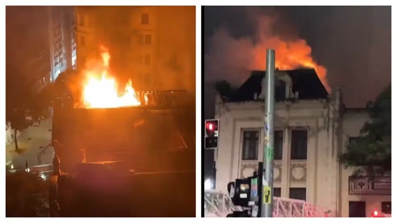 VÍDEO: Incêndio atinge prédio da Faculdade de Direito da USP