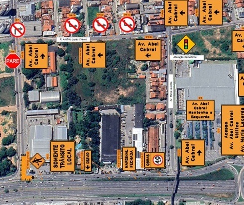 Marginal da BR-101 no acesso à Avenida Abel Cabral segue interditada até segunda-feira
