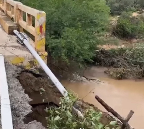 Defesa Civil e DER-RN interditam trecho da RN-041 em Santana do Matos