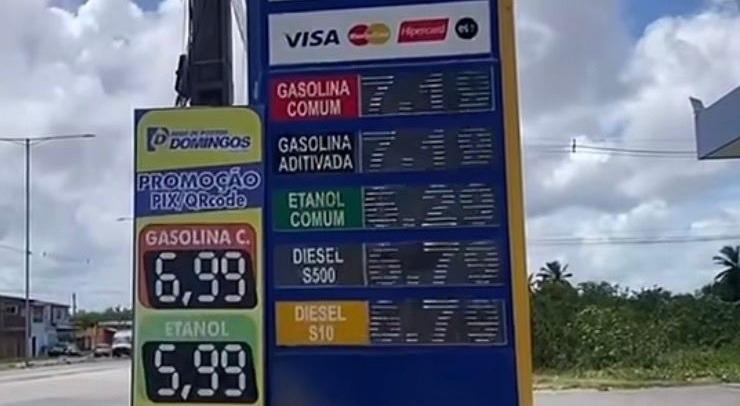 GASOLINA DISPARA: Cobrança de postos em Natal já passa dos R$ 7 reais
