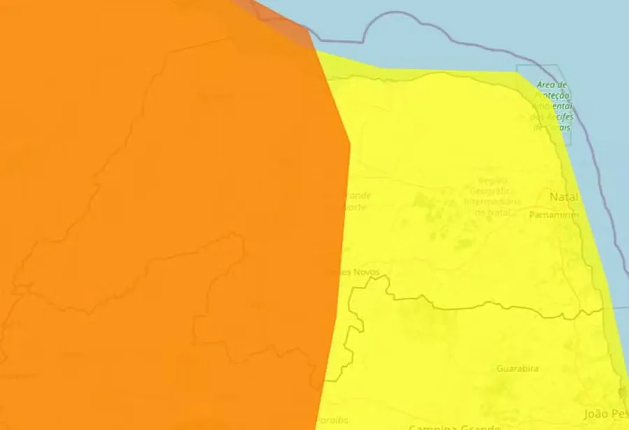 Inmet emite alertas de chuvas intensas para o RN com risco até sábado