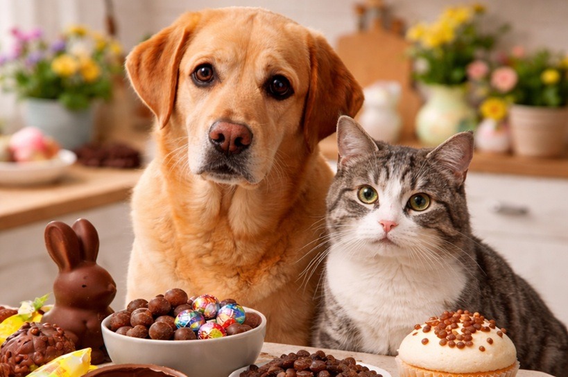 Chocolate e outros alimentos típicos da Páscoa podem causar intoxicação e até risco de morte em pets