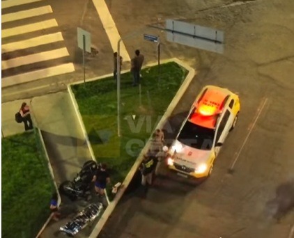 VÍDEO: Motociclista morre aguardando resgate após acidente na zona Sul de Natal