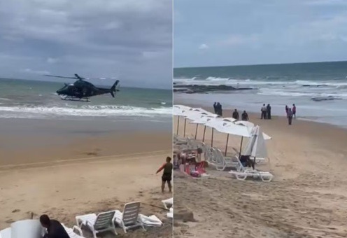 Turista morre após afogamento na Via Costeira; filho é resgatado com vida