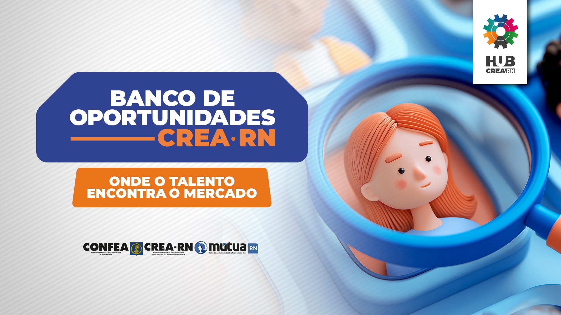 O Hub CREA apresenta seu banco de oportunidades