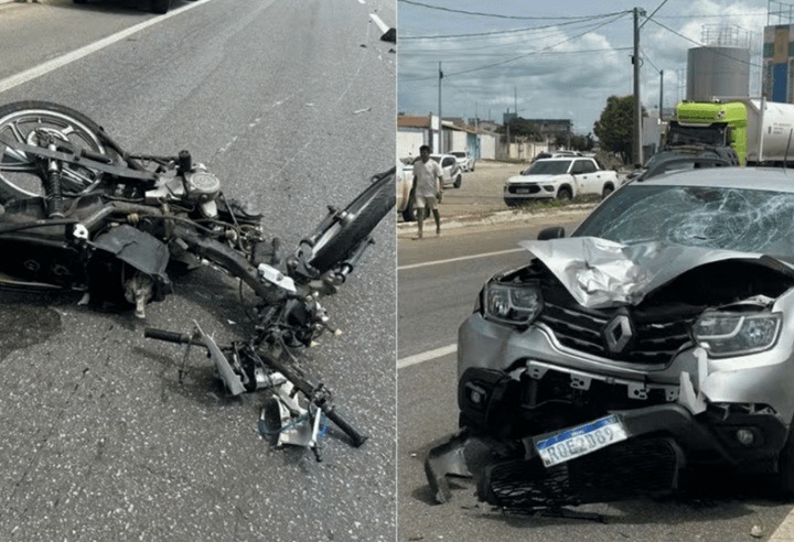 Motociclista morre após colisão com viatura da Polícia Civil em Mossoró