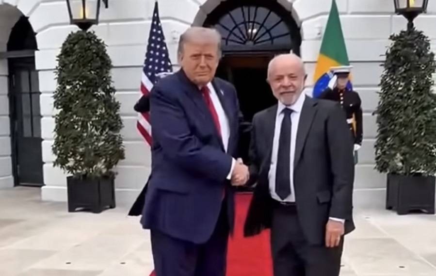 Lula e Trump se encontram na Casa Branca para almoço e reunião