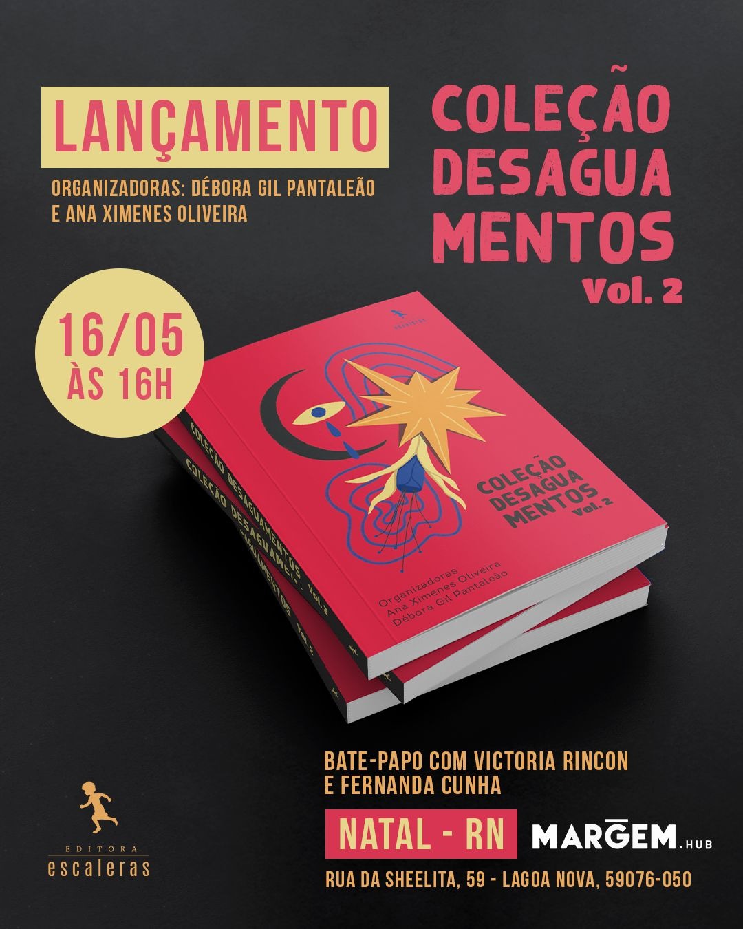 Lançamento da Coleção Desaguamentos reúne 34 autoras em celebração à poesia feminina contemporânea