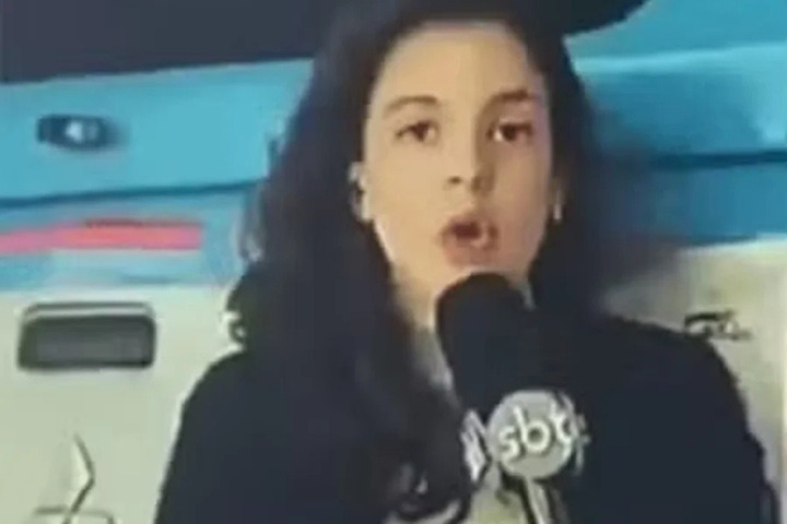 Repórter do SBT é atropelada durante transmissão ao vivo; ASSISTA