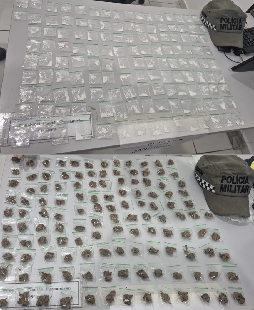 PM apreende mais de 260 porções de drogas em São José de Mipibu