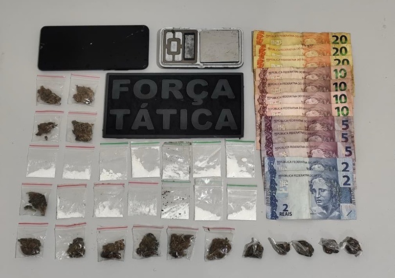 Perseguição em feira de Nova Natal termina com apreensão de drogas