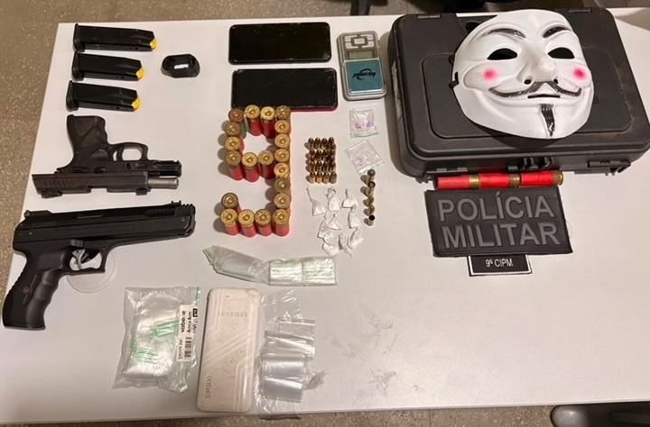 PM apreende armas, drogas e munições após confronto em São Paulo do Potengi