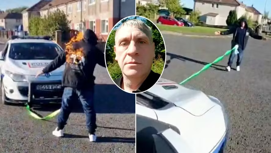 Depois de puxar carro com o pênis e o corpo em chamas, ex-lutador britânico quer rebocar veículo com os dentes