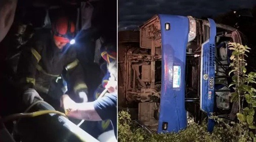 Acidente com ônibus de equipe de basquete deixa sete mortos e 30 feridos no Ceará