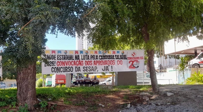 Servidores da saúde do RN paralisam atividades por 24h nesta quarta-feira
