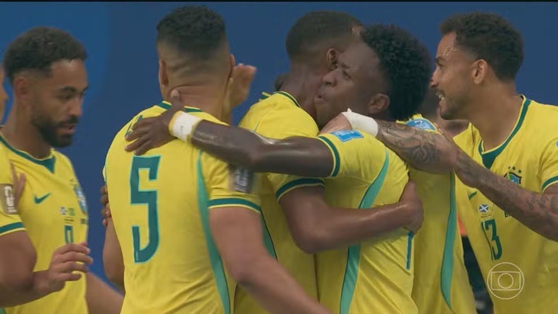 Com show de Vini Jr. e retorno de Neymar, Brasil garante liderança e avança na Copa; veja os gols
