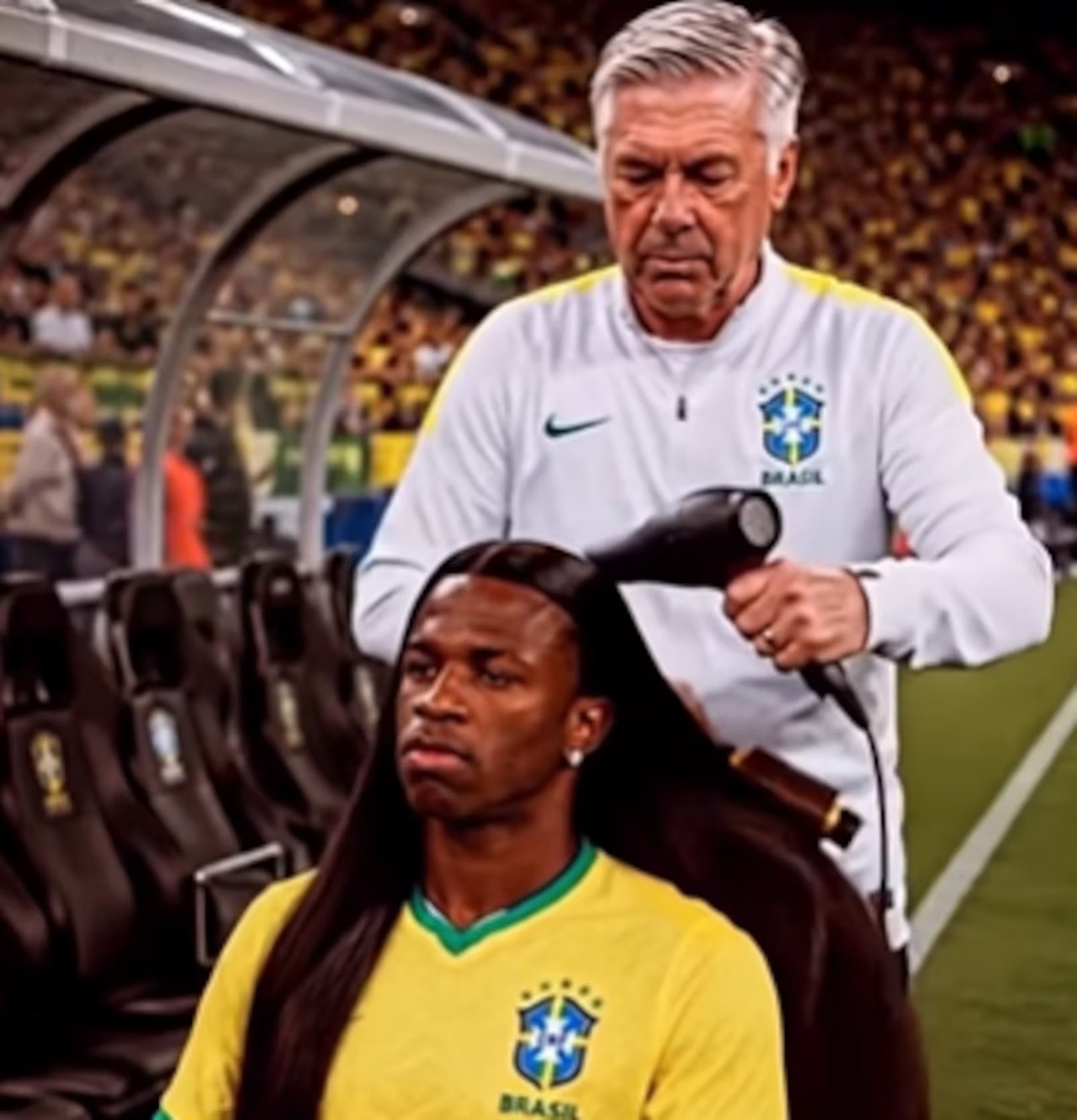 Pausa para hidratação da Copa vira piada nas redes sociais com vídeo de IA; ASSISTA