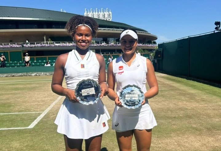 Potiguar Victória Barros é vice-campeã juvenil de duplas em Wimbledon