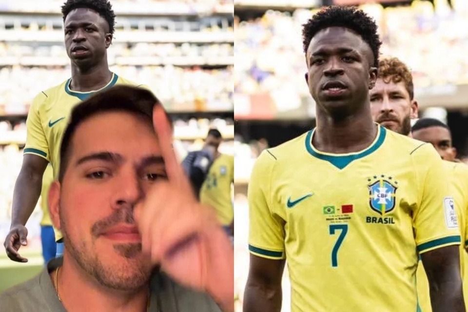 Influencer expõe print e diz que foi ameaçado por Vini Jr.