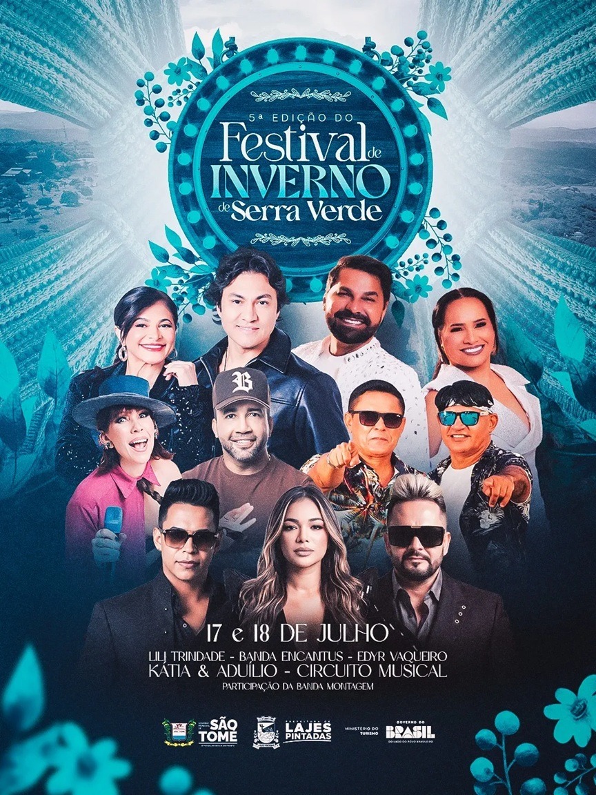 5º Festival de Inverno de Serra Verde ocorre de 17 a 19 de julho com grandes atrações