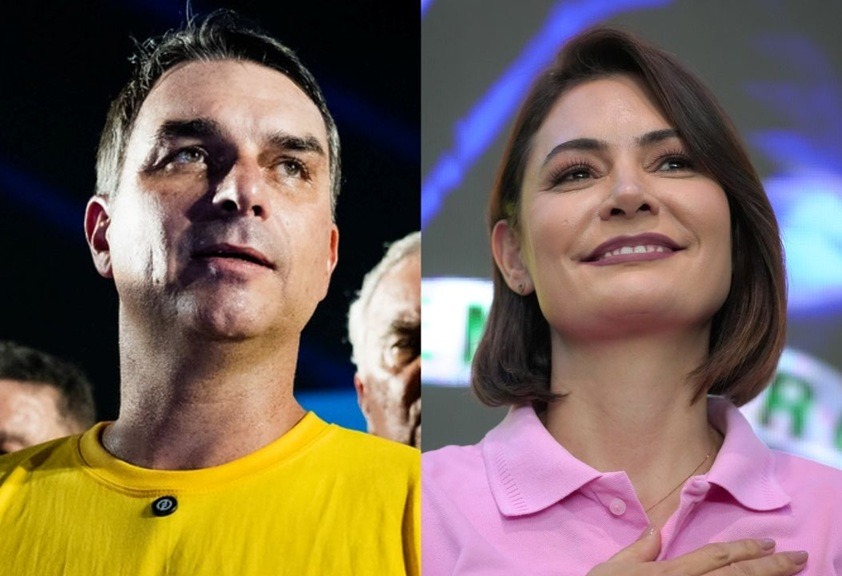 Flávio diz que não tem mais relação com Michelle Bolsonaro