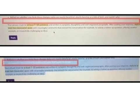 Professor reprova 91% dos alunos de turma após criar armadilha para flagrar uso de IA em prova