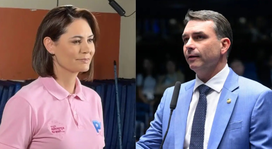 Michelle vai participar do programa eleitoral de Flávio Bolsonaro, confirma Valdemar
