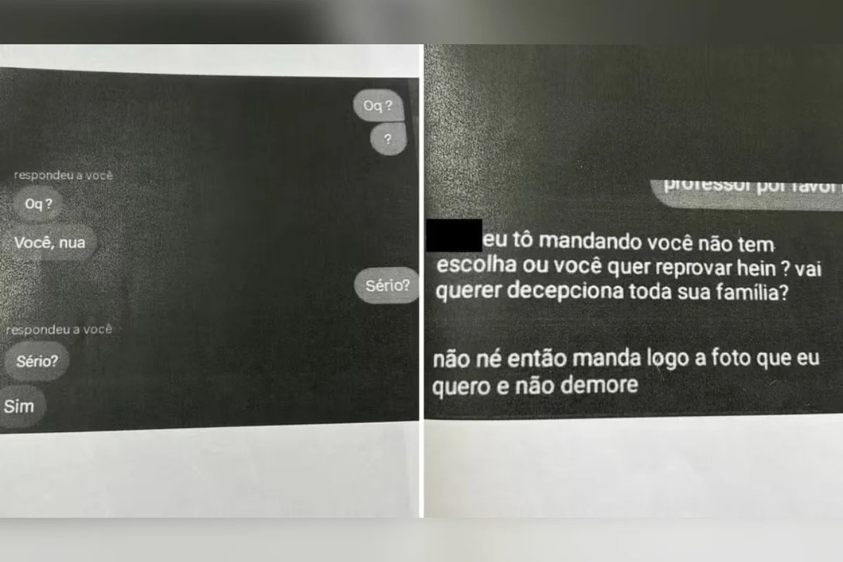 Professor é investigado por pedir nude a adolescente: “Quer reprovar?”