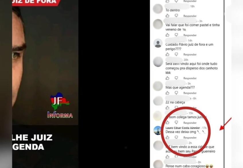Homem publica ameaça de facada contra Flávio e é levado à delegacia em cidade onde Bolsonaro sofreu atentado em 2018
