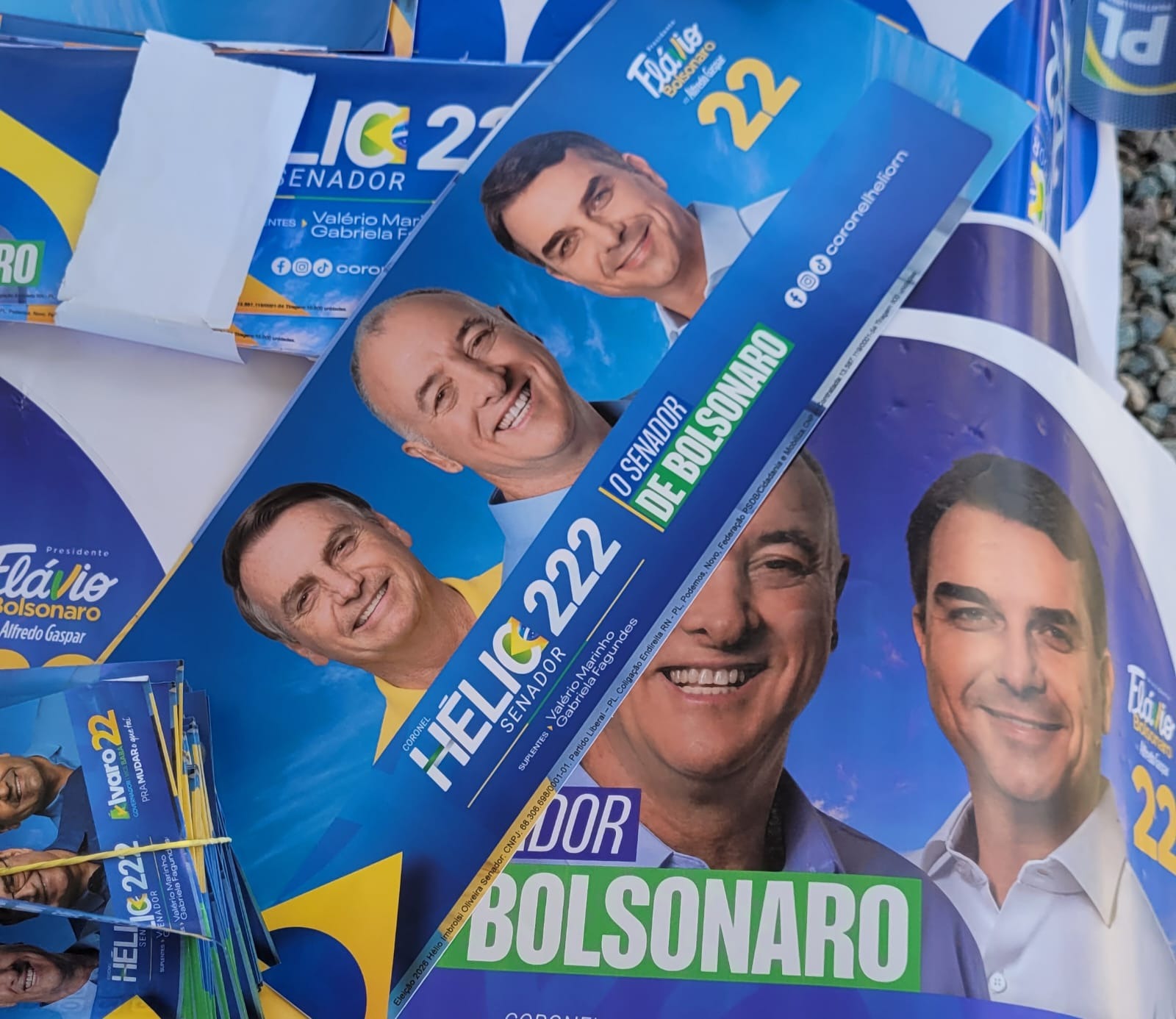 Senador de Bolsonaro: Coronel Hélio inicia campanha com Adesivaço 222 e assume bandeira de Flávio no RN