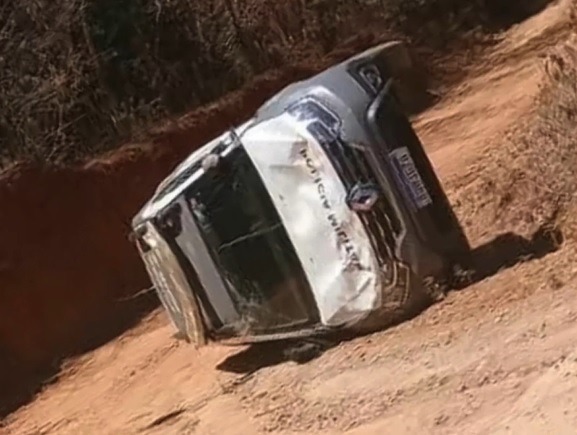 Viatura da PM capota em estrada no RN