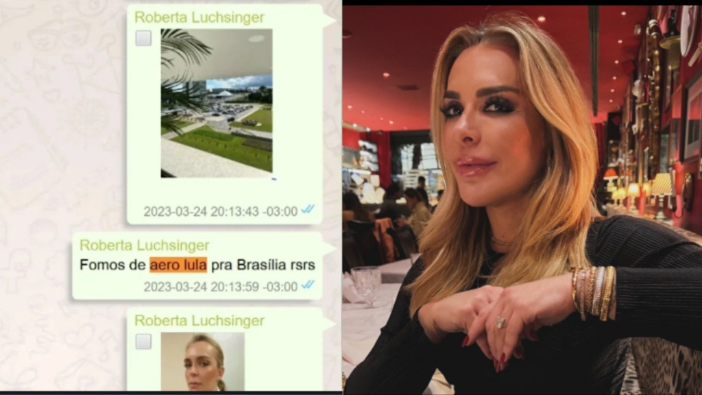 Roberta Luchsinger ostentava voo de “aero Lula” e acesso ao Planalto em mensagens