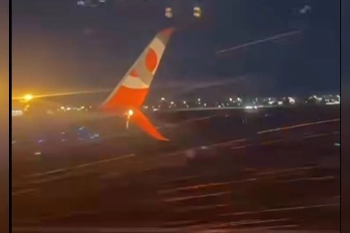 VÍDEO: Motor de avião pega fogo durante decolagem e aeroporto de Goiânia é fechado