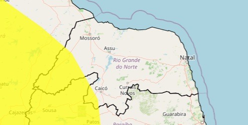 Inmet publica alerta de baixa umidade para 47 cidades do RN nesta quinta-feira