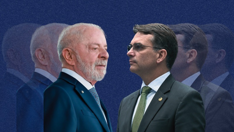 Flávio Bolsonaro larga na frente de Lula e leva disputa presidencial ao segundo turno