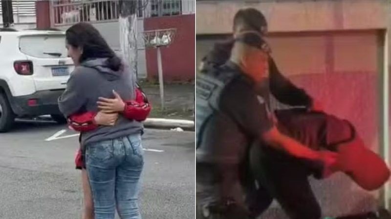 Menina raptada pelo pai é salva após piscar para policial