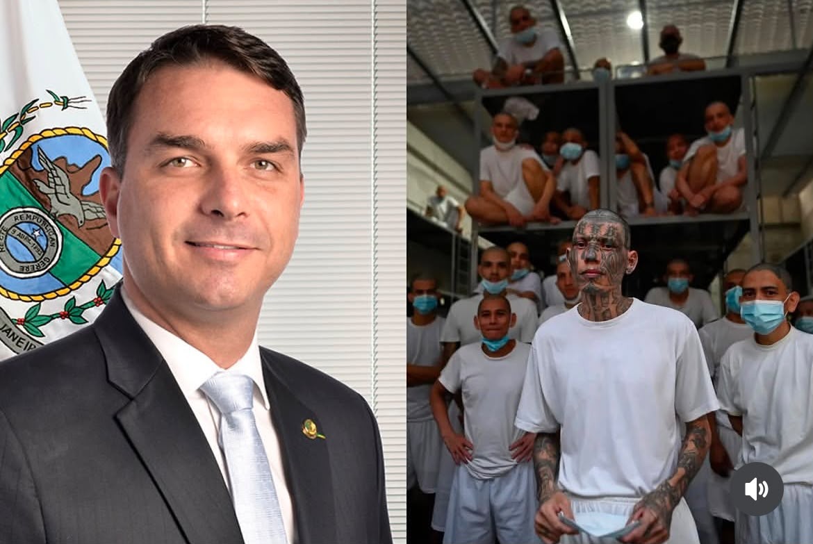 Flávio Bolsonaro: “Estou trocando ideias com Derrite. Acho que o que fizeram em El Salvador será pouco para o que...