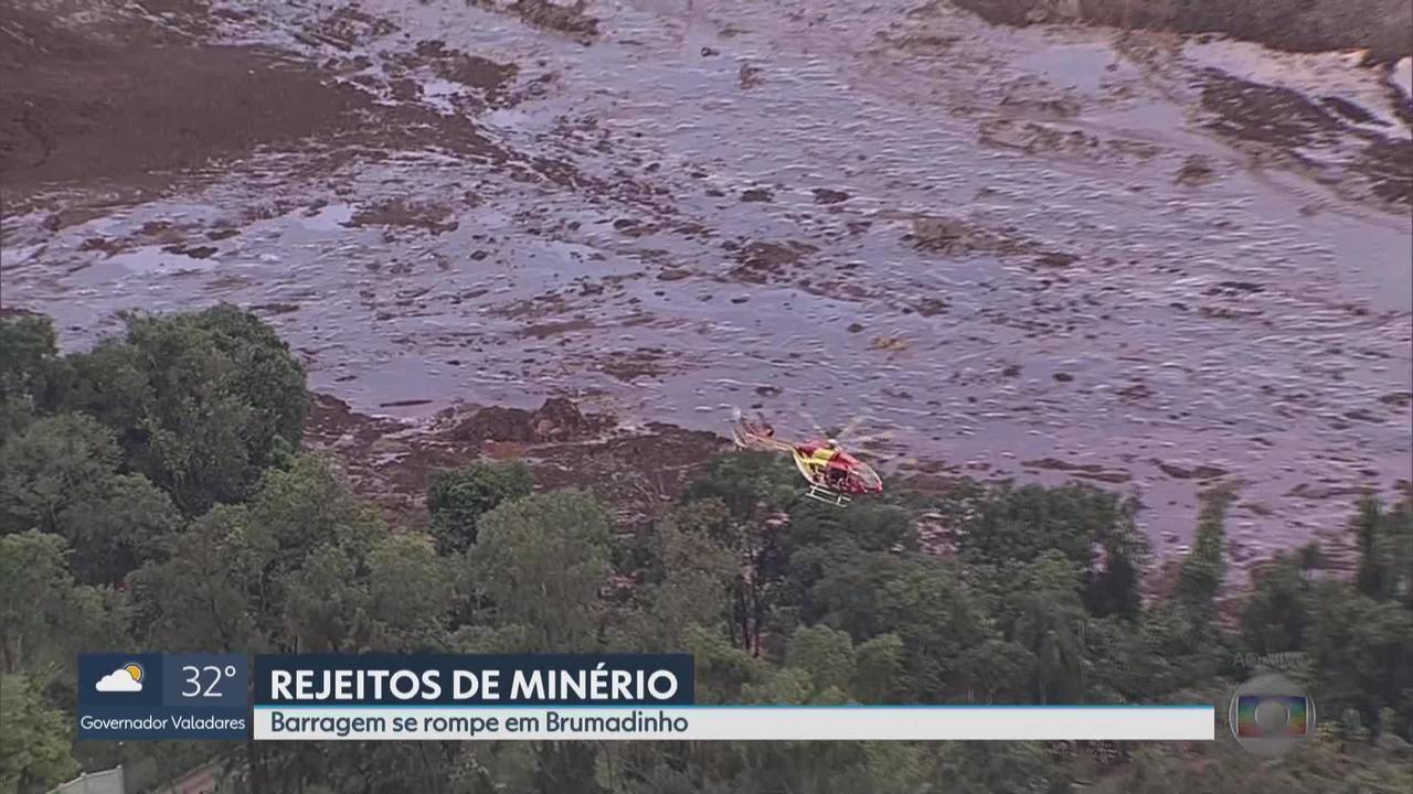 Nove mortes confirmadas em Brumadinho; desaparecidos podem chegar a 355