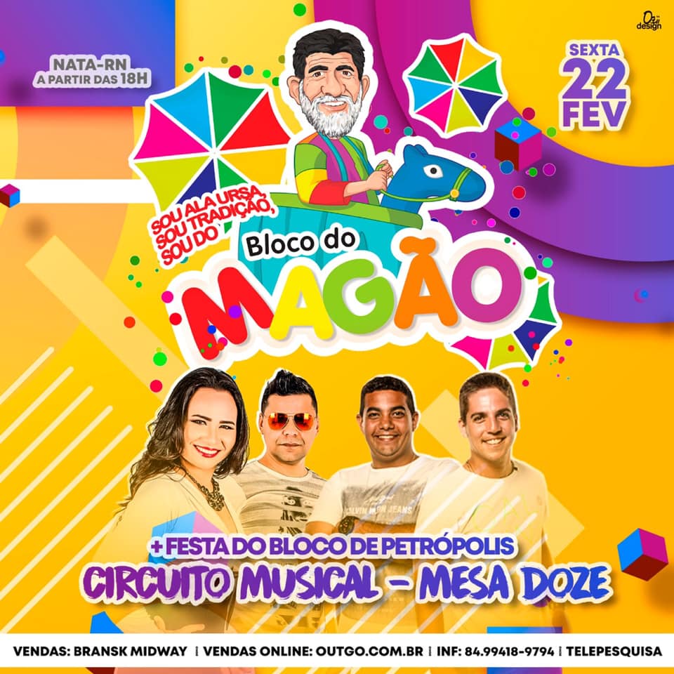 Bloco do Magão e Bloco de Petrópolis se unem para prévia carnavalesca em Natal