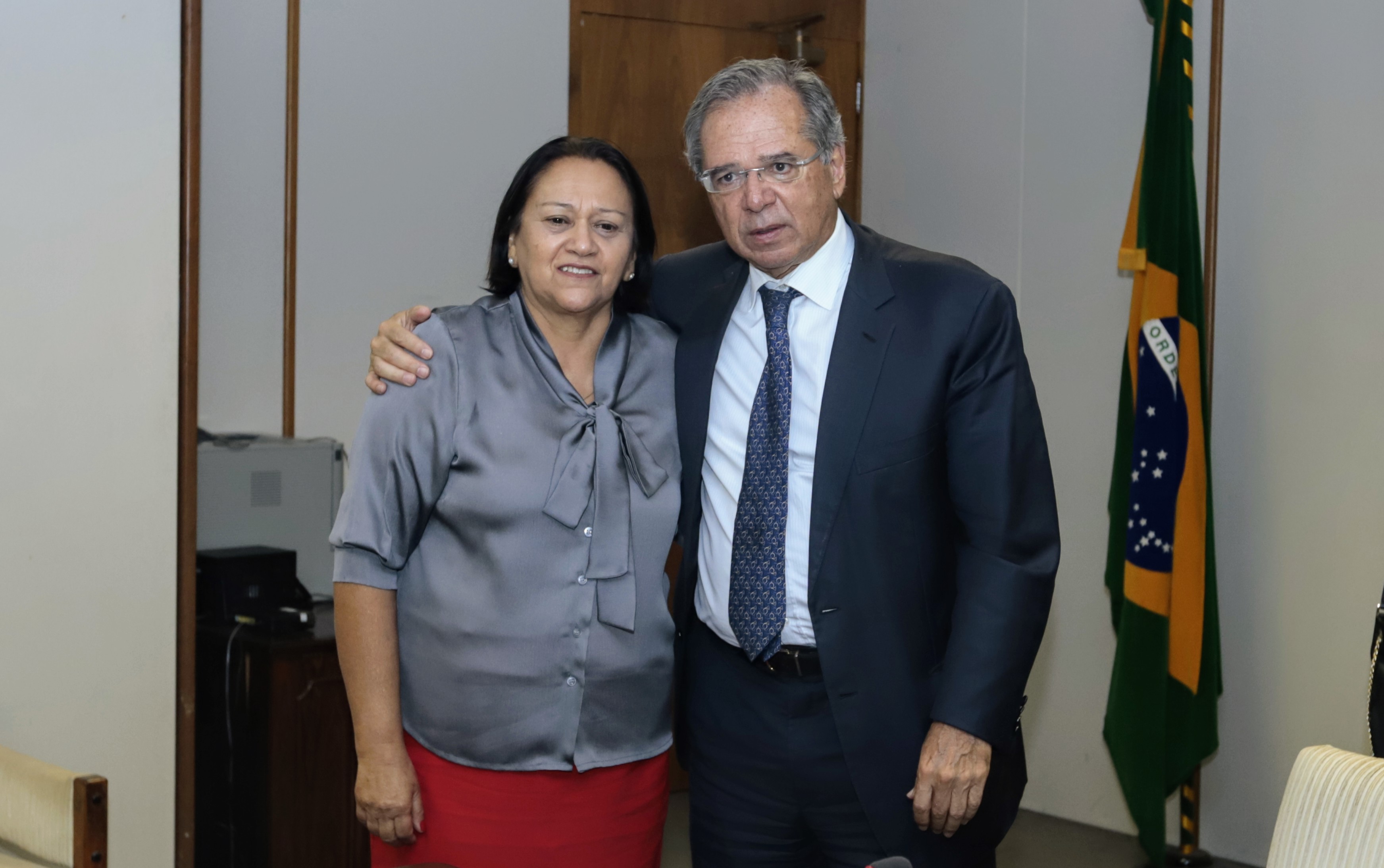 Fátima se reúne com Paulo Guedes e ministro promete ajuda ao RN