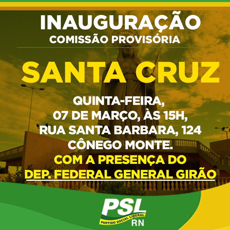 Santa Cruz recebe Comissão Provisória do PSL
