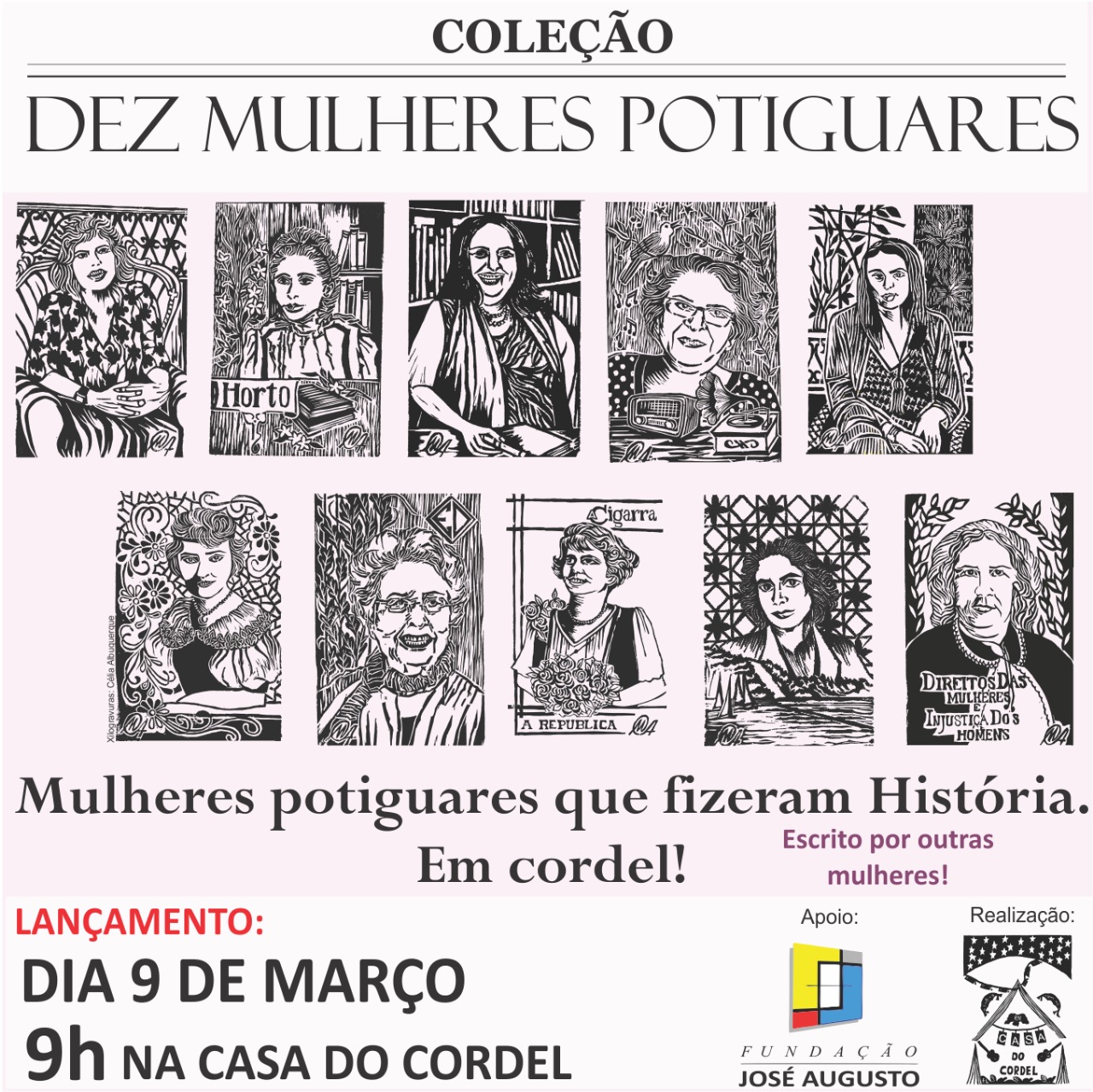 Casa do Cordel lança coleção em homenagem as mulheres