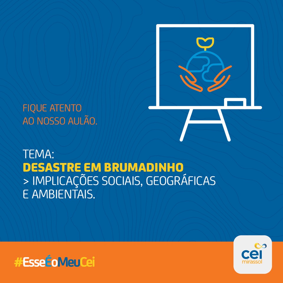 CEI Mirassol e Zona Sul promovem aulão integrado sobre desastre em Brumadinho