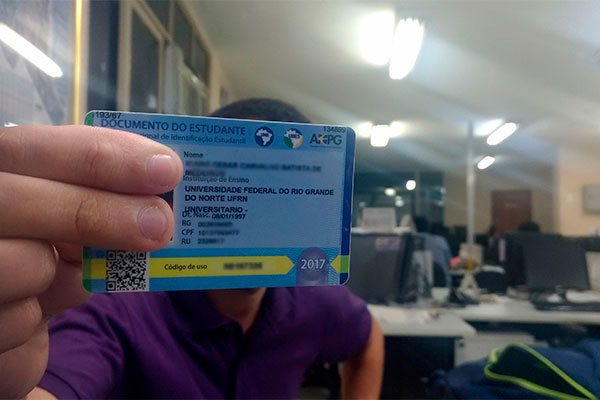Validade da Carteira de Estudante 2018 termina domingo