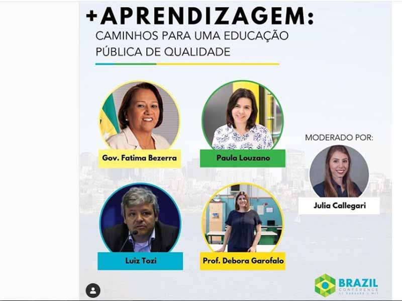 Fátima Bezerra viaja para Boston onde dará palestra na Brazil Conference 2019