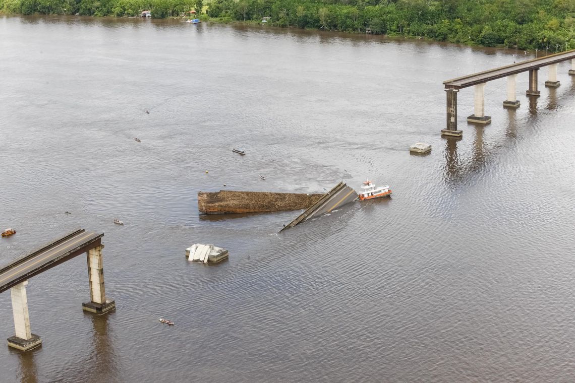 Governador do Pará decretará estado de emergência após queda de ponte