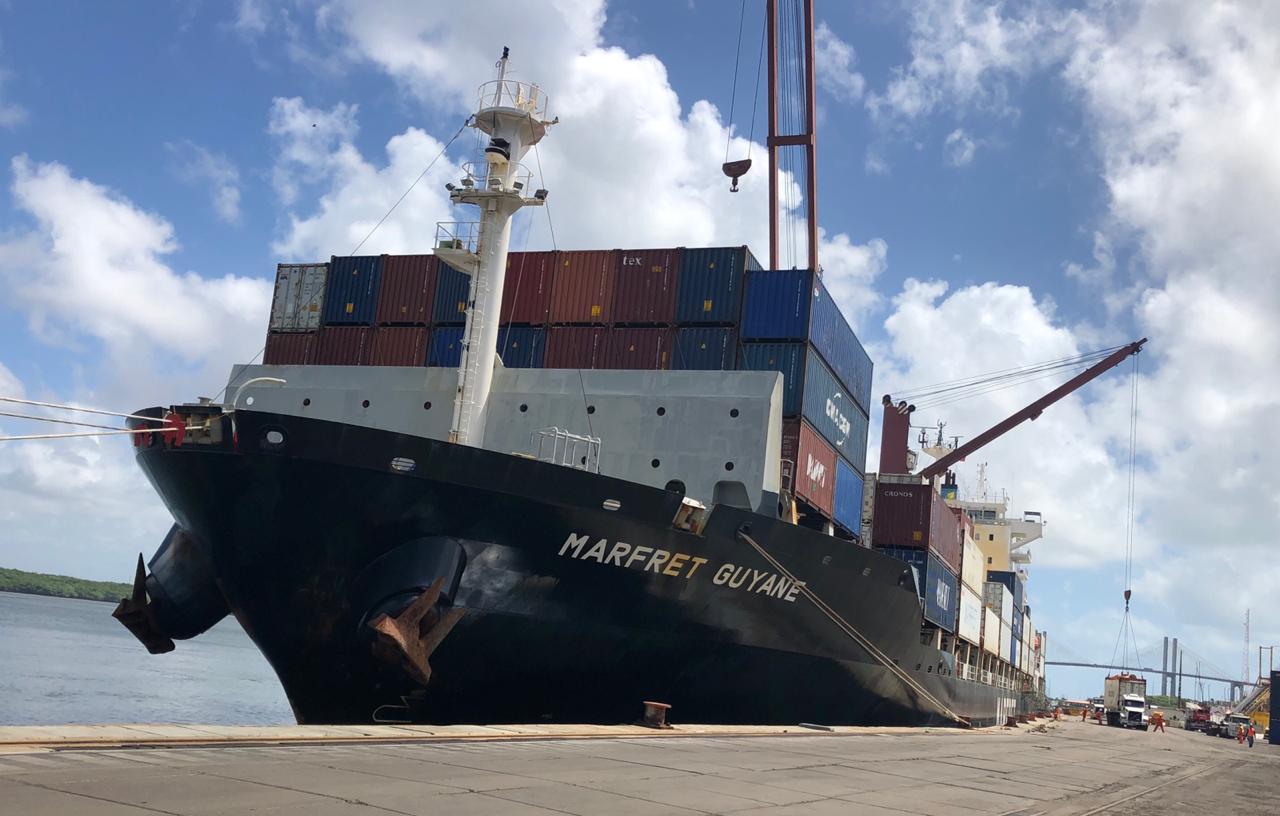 Codern destaca retomada das operações da CMA CGM no Porto de Natal