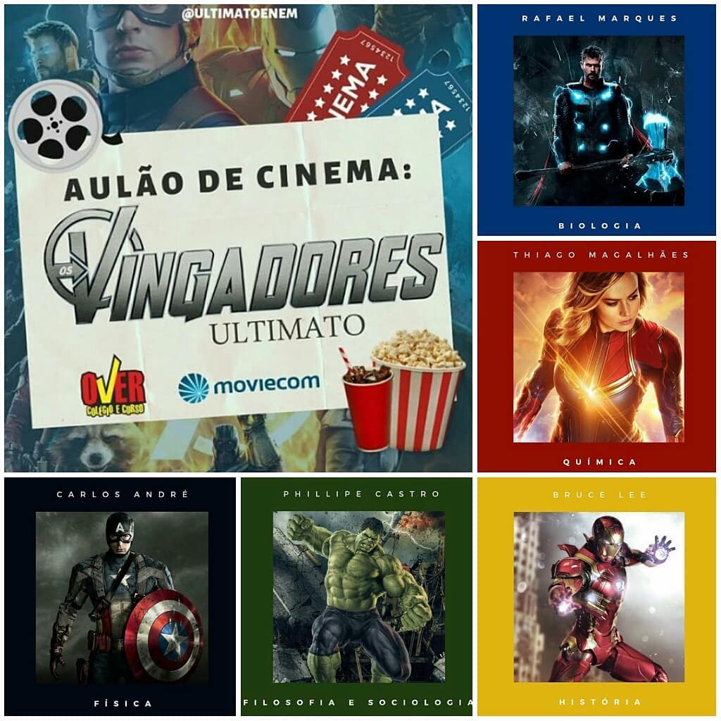 Estudantes têm aula especial para o Enem com o filme "Vingadores: Ultimato"